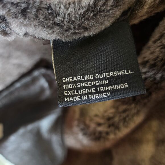 Aquascutum Women's M Brown Shearling Sheepskin Double Breasted Coat - Picture 5 of 16